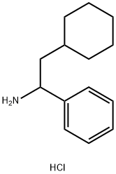 2-cyclohexyl-1-phenylethan-1-amine hydrochloride 化学構造式
