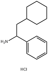 2-cyclohexyl-1-phenylethan-1-amine hydrochloride Struktur