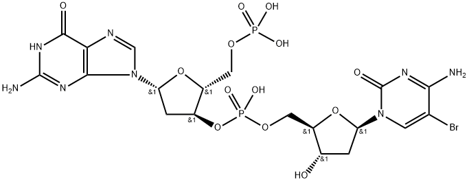 poly(deoxyguanylic acid-5-bromo-deoxycytidylic acid) 结构式