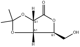 (3AS,6S,6AS)-6-(羟甲基)-2,2-二甲基二氢呋喃并[3,4-D][1,3]二噁戊环-4(3AH)-酮,83085-15-8,结构式