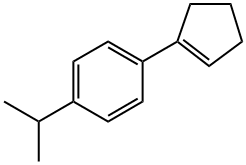 1-(cyclopent-1-en-1-yl)-4-isopropylbenzene 化学構造式