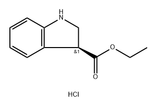 1H-Indole-3-carboxylic acid, 2,3-dihydro-, ethyl ester, hydrochloride, (S)- (9CI) Structure