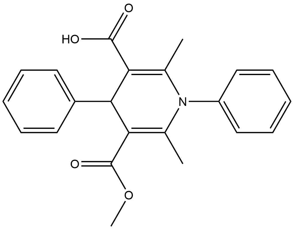 3-Methyl 1,4-dihydro-2,6-dimethyl-1,4-diphenyl-3,5-pyridinedicarboxylate