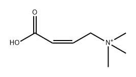 (2Z)-3-Carboxy-N,N,N-trimethyl-2-propen-1-aminium Structure