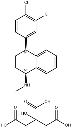 1-Naphthalenamine, 4-(3,4-dichlorophenyl)-1,2,3,4-tetrahydro-N-methyl-, (1S,4S)-, 2-hydroxy-1,2,3-propanetricarboxylate (1:1)