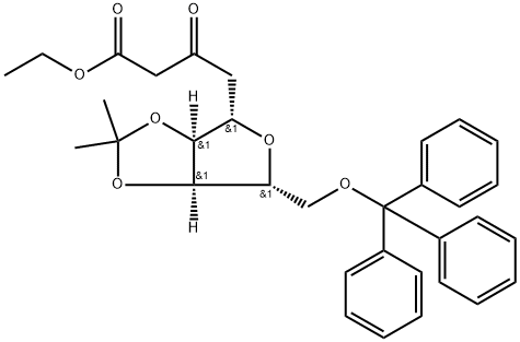 5,8-Anhydro-2,4-dideoxy-6,7-O-(1-methylethylidene)-9-O-(triphenylmethyl)-L-ribo-3-nonulosonic Acid Ethyl Ester,83686-29-7,结构式