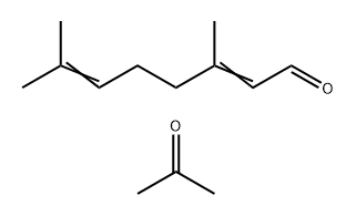 2,6-Octadienal, 3,7-dimethyl-, reaction products with acetone, cyclized, by-products from Structure