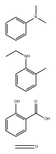 Benzoic acid, 2-hydroxy-, compds. with oxidized N,N-dimethylbenzenamine-N-ethyl-2-methylbenzenamine-formaldehyde reaction products Structure