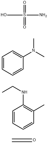 Sulfamic acid, compds. with oxidized N,N-dimethylbenzenamine-N-ethyl-2-methylbenzenamine-formaldehyde reaction products Structure