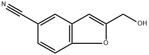2-(Hydroxymethyl)benzofuran-5-carbonitrile 化学構造式