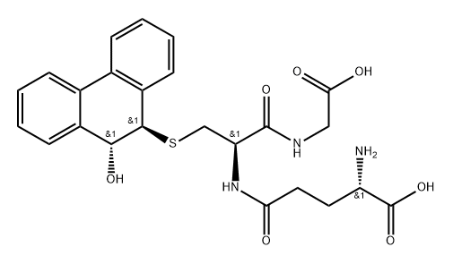 9,10-dihydro-9-glutathionyl-10-hydroxyphenanthrene 结构式