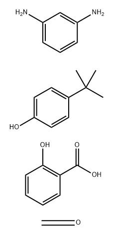 Benzoic acid, 2-hydroxy-, reaction products with p-tert-butylphenol and formaldehyde, compds. with diazotized m-phenylenediamine coupled with m-phenylenediamine Struktur