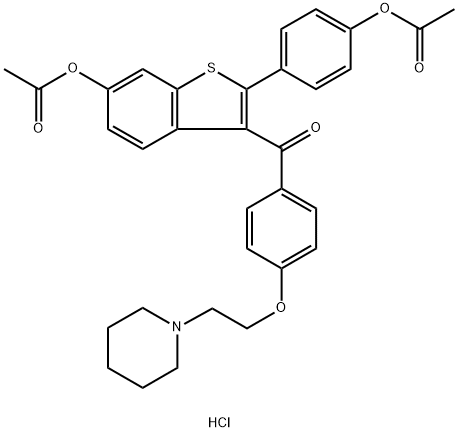 Raloxifene dimethyl ester hydrochloride Struktur
