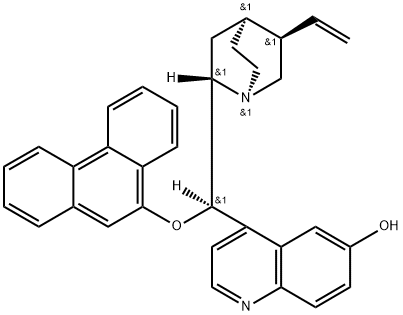 (8Α,9R)-9-(9-菲氧基)奎宁-6'-醇 结构式