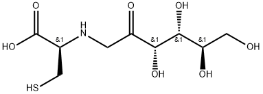 N-(1-Deoxy-D-fructos-1-yl)-L-cysteine Struktur