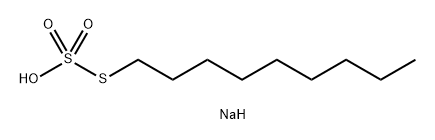 Thiosulfuric acid (H2S2O3), S-nonyl ester, sodium salt (1:1) Structure