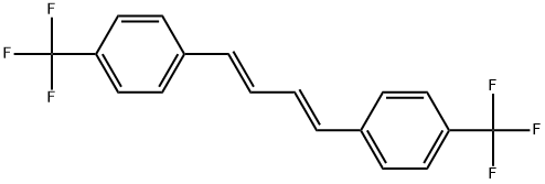 Benzene, 1,1'-(1E,3E)-1,3-butadiene-1,4-diylbis[4-(trifluoromethyl)- Structure