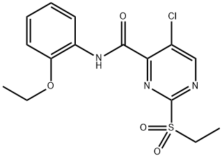 5-Chloro-N-(2-ethoxyphenyl)-2-(ethylsulfonyl)pyrimidine-4-carboxamide Structure