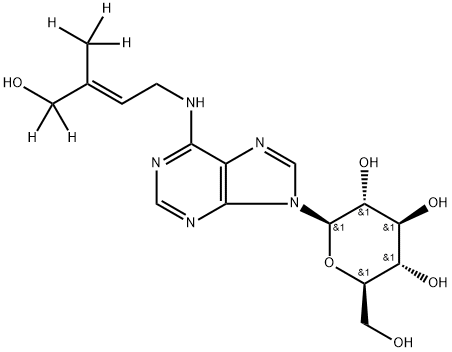 [2H5]trans-ZEATIN-9-GLUCOSIDE (D-Z9G) 结构式
