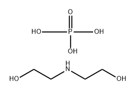 Phosphoric acid, mixed cetyl and stearyl esters, compds. with diethanolamine Struktur