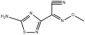 2-(5-amino-1,2,4-thiadiazol-3-yl)-(Z)-2-methoxyiminoacetonitrile,84981-73-7,结构式