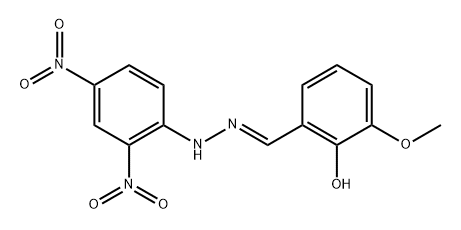 2-[2-(2,4-dinitrophenyl)carbonohydrazonoyl]-6-methoxyphenol,850553-86-5,结构式