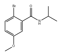 2-bromo-N-isopropyl-5-methoxybenzamide 结构式