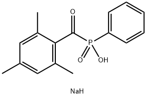sodium phenyl(2,4,6-trimethylbenzoyl)phosphinate Structure