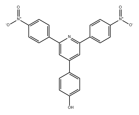 4-(2,6-bis(4-nitrophenyl)pyridin-4-yl)phenol,850735-06-7,结构式