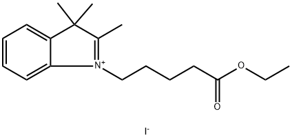 3H-Indolium, 1-(5-ethoxy-5-oxopentyl)-2,3,3-trimethyl-, iodide (1:1) 化学構造式