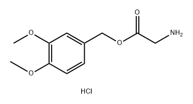 Glycine, (3,4-dimethoxyphenyl)methyl ester, hydrochloride (9CI) 化学構造式