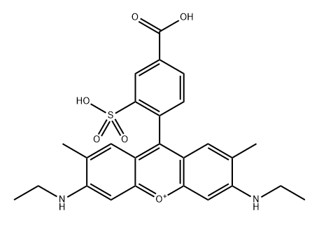 Xanthylium, 9-(4-carboxy-2-sulfophenyl)-3,6-bis(ethylamino)-2,7-dimethyl- (9CI, ACI)|