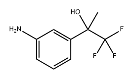 2-(3-氨基苯基)-1,1,1-三氟丙-2-醇,851652-58-9,结构式