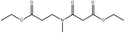 β-Alanine, N-(3-ethoxy-1,3-dioxopropyl)-N-methyl-, ethyl ester Structure