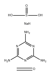 Sulfurous acid, monosodium salt, reaction products with formaldehyde and melamine Structure