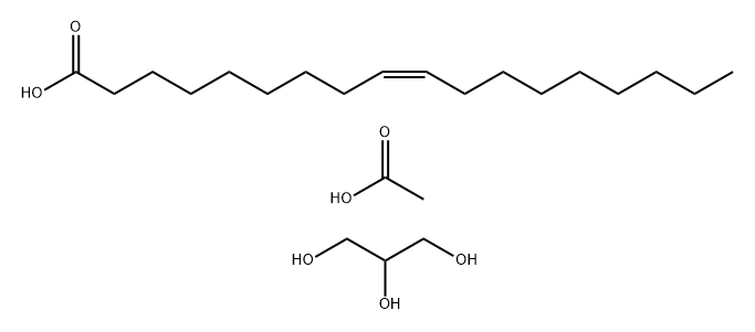 9-Octadecenoic acid (Z)-, monoester with 1,2,3-propanetriol acetate 结构式