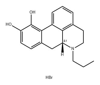R(-)-N-Propylnorapomorphine hydrobromide,85199-01-5,结构式