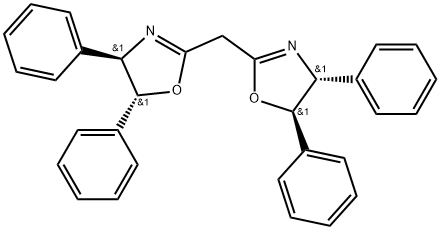 双((4R,5R)-4,5-二苯基-4,5-二氢恶唑-2-基)甲烷 结构式