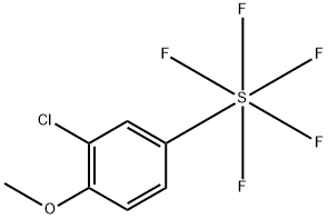 (3-Chloro-4-methoxyphenyl)pentafluoro-l6-sulfane Structure