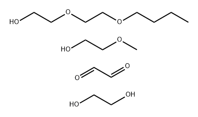 Ethanedial, reaction products with 2-(2-butoxyethoxy)ethanol, ethylene glycol and 2-methoxyethanol Structure