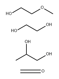 Formaldehyde, reaction products with ethylene glycol, 2-methoxyethanol and propylene glycol  Struktur