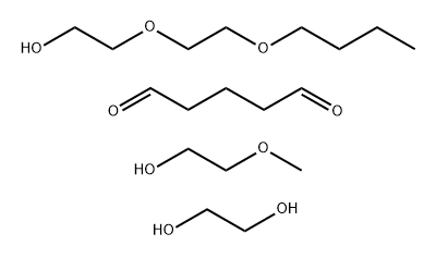 Pentanedial, reaction products with 2-(2-butoxyethoxy)ethanol, ethylene glycol and 2-methoxyethanol 结构式