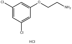 2-(3,5-二氯苯氧基)乙胺盐酸盐 结构式