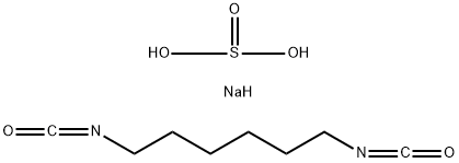 Sulfurous acid, monosodium salt, reaction products with 1,6-diisocyanatohexane 结构式