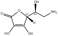L-Ascorbic acid, 6-amino-6-deoxy- Struktur