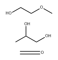 Formaldehyde, reaction products with 2-methoxyethanol and propylene glycol Structure