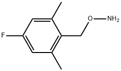 O-[(4-Fluoro-2,6-dimethylphenyl)methyl]hydroxylamine 化学構造式