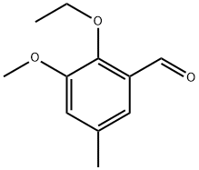2-Ethoxy-3-methoxy-5-methylbenzaldehyde,854627-64-8,结构式