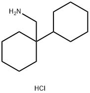 (1-Cyclohexylcyclohexyl)methanamine  Hydrochloride Structure