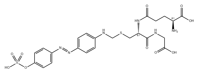 4'-sulfonyloxy-N-(glutathion-S-methylene)-4-aminoazobenzene 结构式